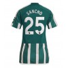Manchester United Jadon Sancho #25 Bortatröja Dam 2023-24 Korta ärmar